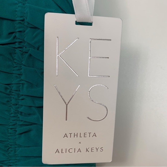 Athleta Keys Enlighten Up Jumpsuit 4 Emerald Green #602207 Athleisure Comfort - Picture 8 of 11